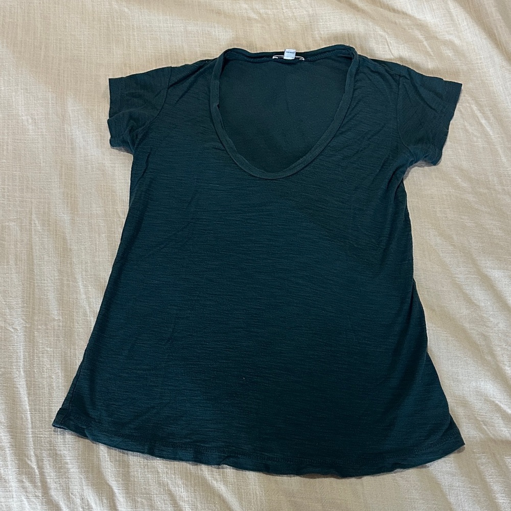 James Perse Black Short Sleeve Tee